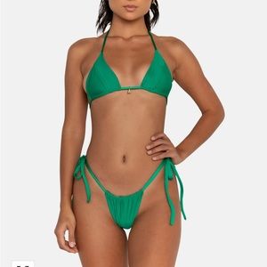 FAE swim birdie bottoms in caribbean, size small, unworn NWT and hygiene liners